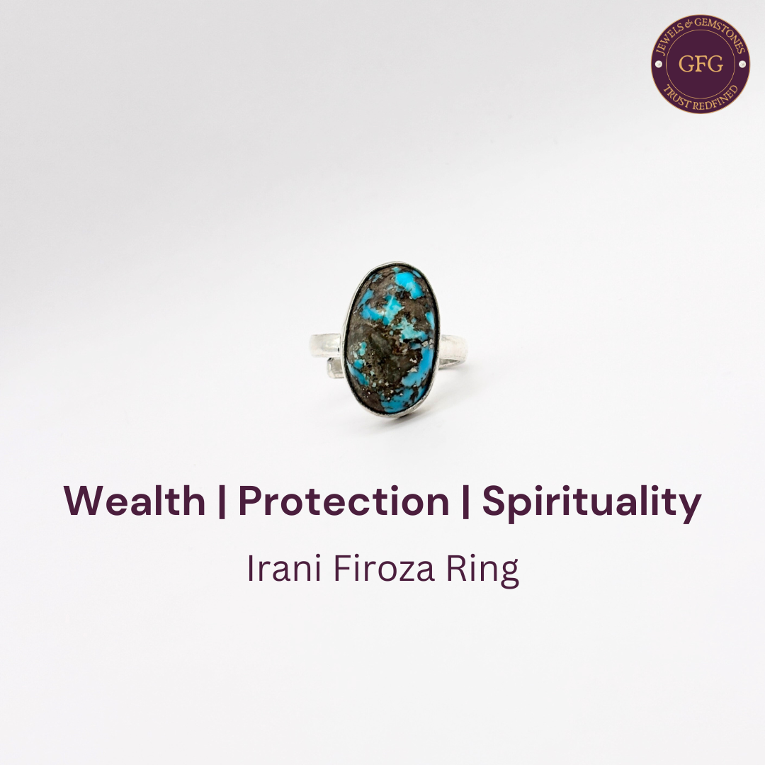 Irani Firoza German Silver Ring- IFR- 32