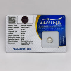 6.18 Carat Natural South Sea Pearl - Sachcha Moti - Lab Certified