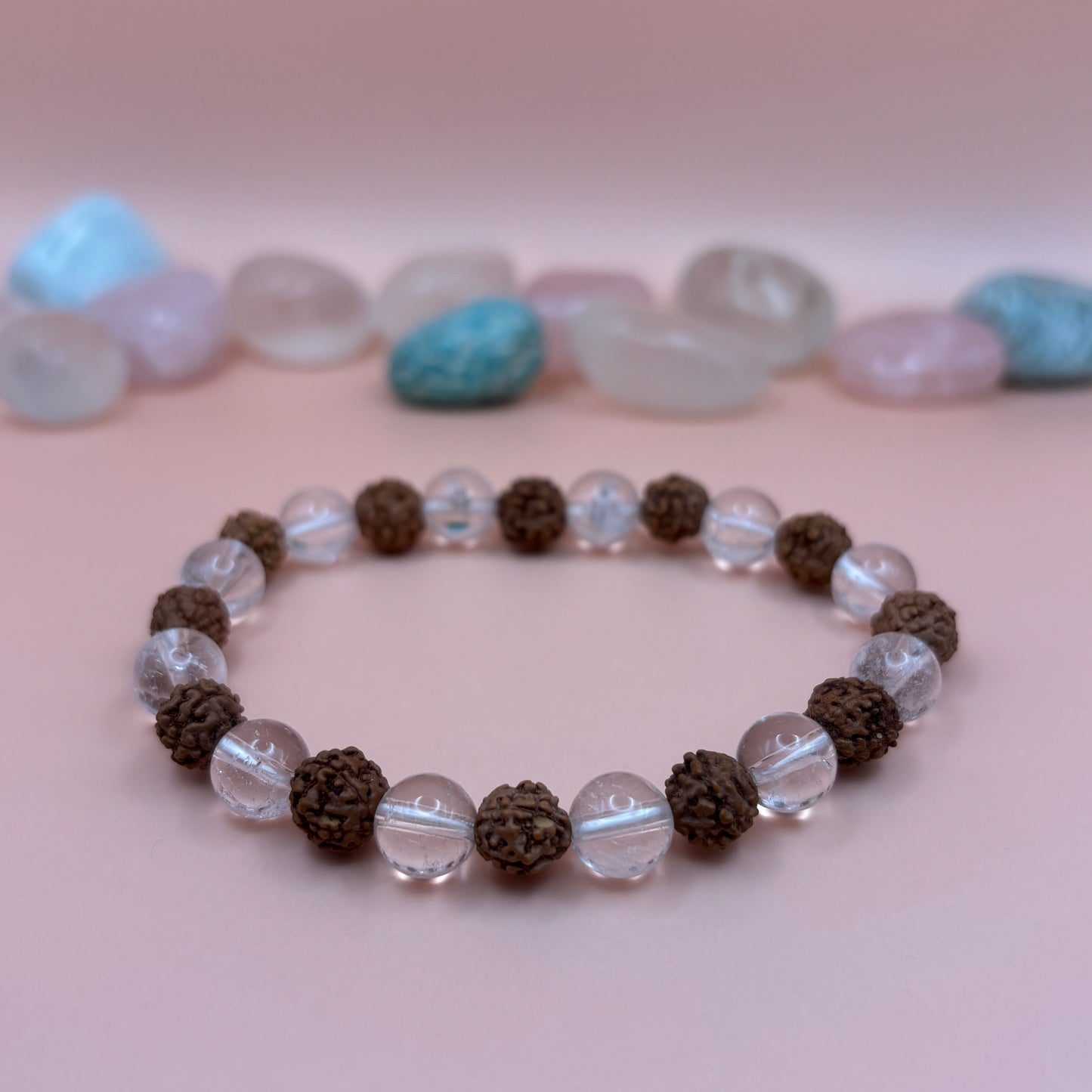 Healing, Protection & Spirituality- Sphatik-Rudraksha Bracelet