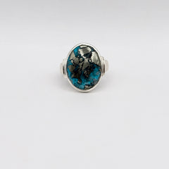 Mystic Irani Firoza Ring (Turquoise) 925 Pure Silver Ring - Natural Stone