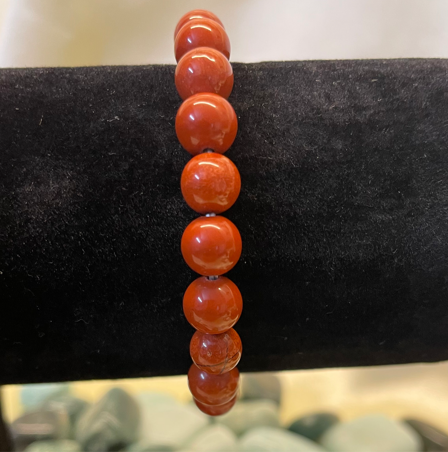 Grounding, Stability & Fertility Bracelet - Red Jasper - 8mm