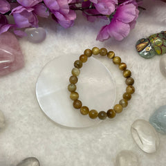 Ketu Balance Bracelet - Original Cat’s eye Lehsuniya Bracelet - 8 mm