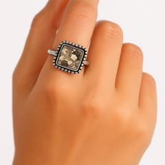 Pyrite Omnipresence Combo- Pyrite Bracelet, Ring & Geode Combo