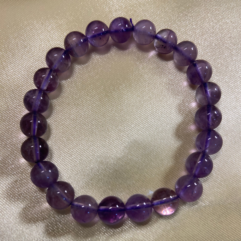 Stress & Anxiety Reliever Bracelet - Amethyst - 8mm