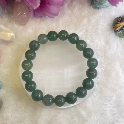 Intelligence, Luck & Growth Bracelet - Green Aventurine - 10mm