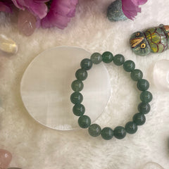 Luck & Intelligence Bracelet - Green Aventurine Bracelet - 10mm