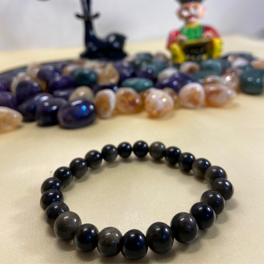 Energy Healing & Protection Bracelet - Black Obsidian - 8mm