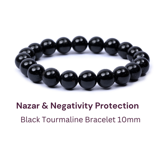 Black Tourmaline Bracelet  - 10MM