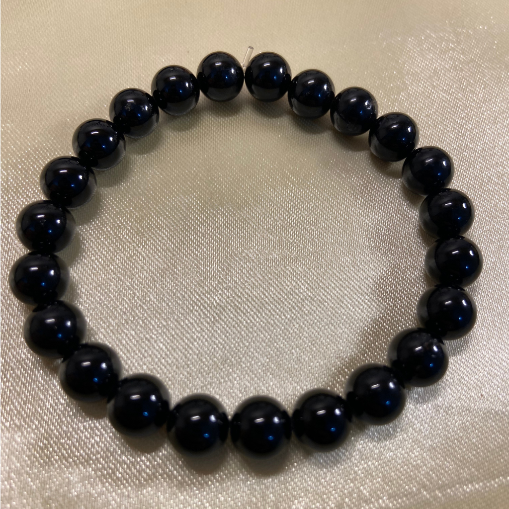 Buy REBUY Black Tourmaline Stone Bracelet For Both Men & Women | Reiki  Crystal Healing Bracelet Help To Protect Against Negative Energy | 8mm Bead  size, Pack of 1 at Amazon.in