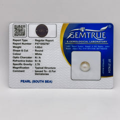 5.92 Carat Natural South Sea Pearl - Sachcha Moti - Lab Certified (SKU- GT2767)