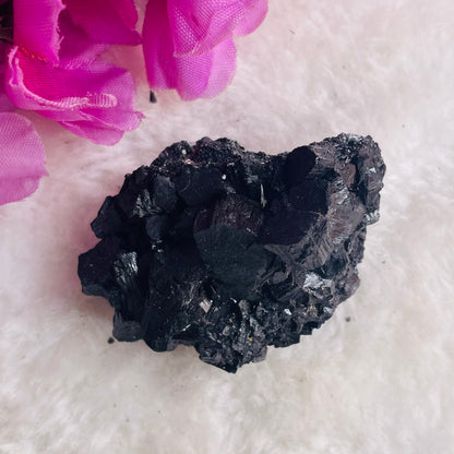 Natural Raw Black Tourmaline Cluster/ Stone - 65 gm