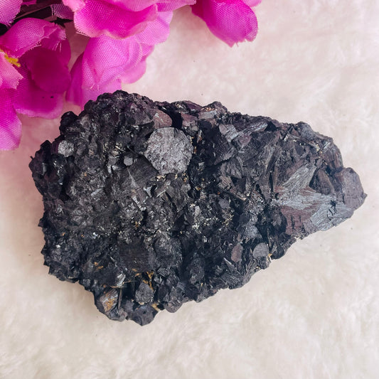 Natural Raw Black Tourmaline Cluster/ Stone - 260 gm