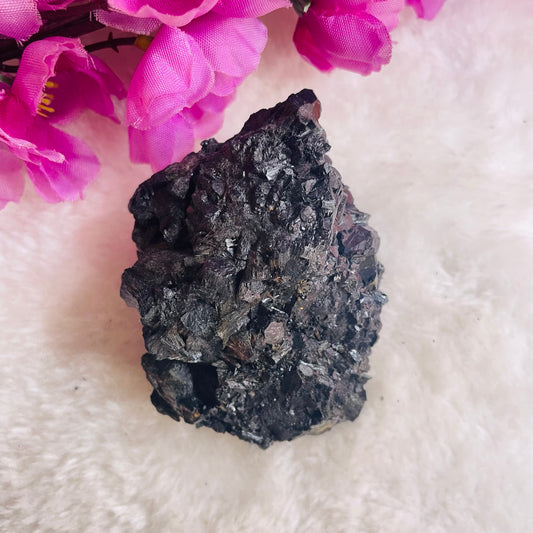 Natural Raw Black Tourmaline Cluster/ Stone - 220 gm