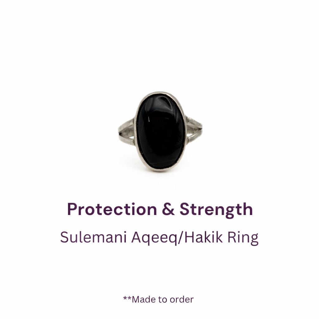 Natural Sulemani Hakik Pure Silver Ring