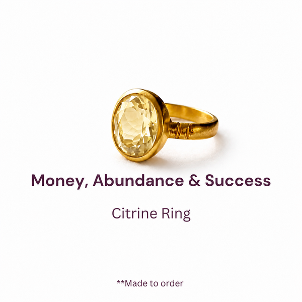 Natural Citrine Panchdhatu Ring Lab Certified (Pukhraj Substitute)- AA Quality Stone