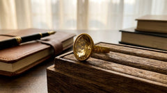 Natural Citrine (Premium Stone) Panchdhatu Ring Lab Certified D1