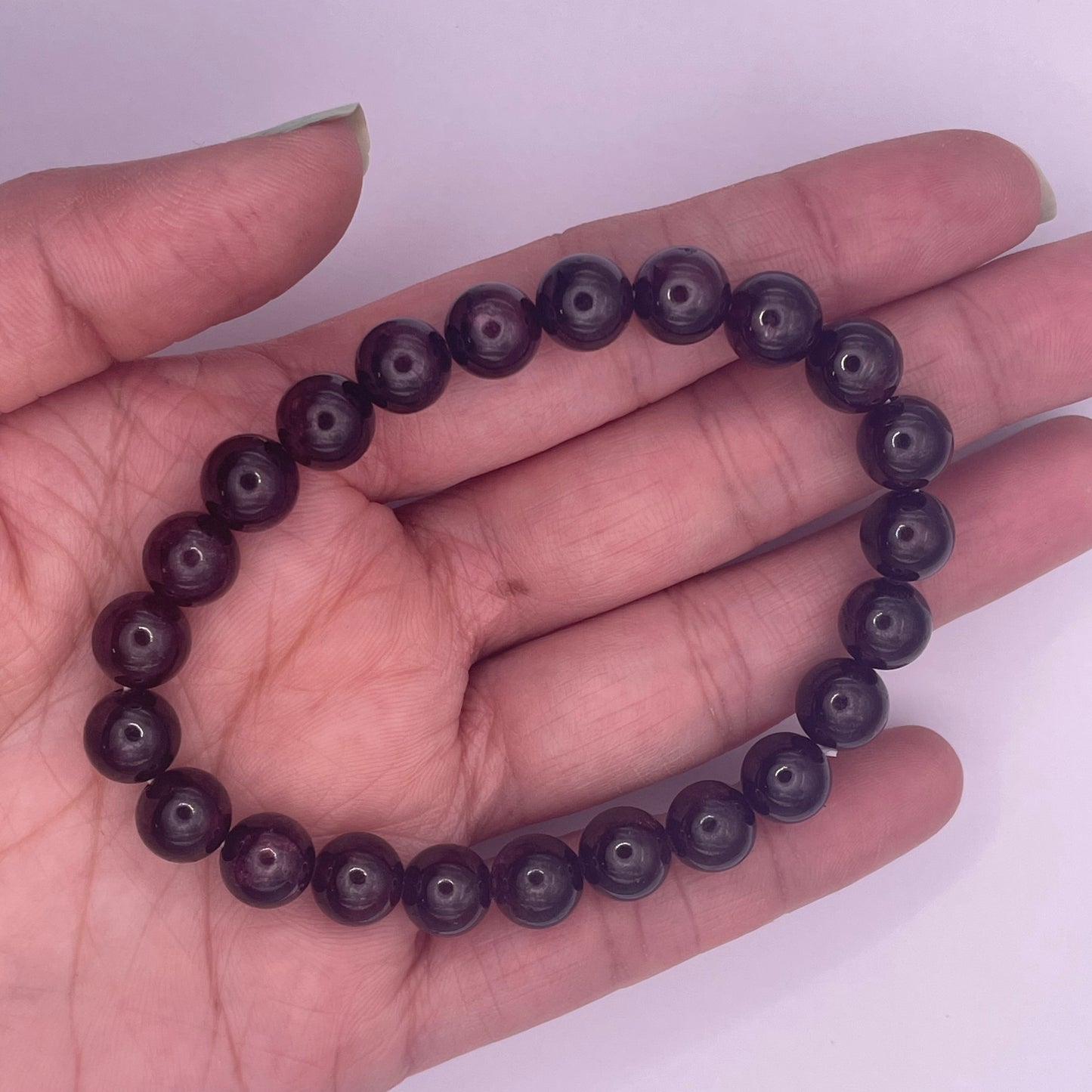 Courage & Manifestation Bracelet - Garnet - 8 mm