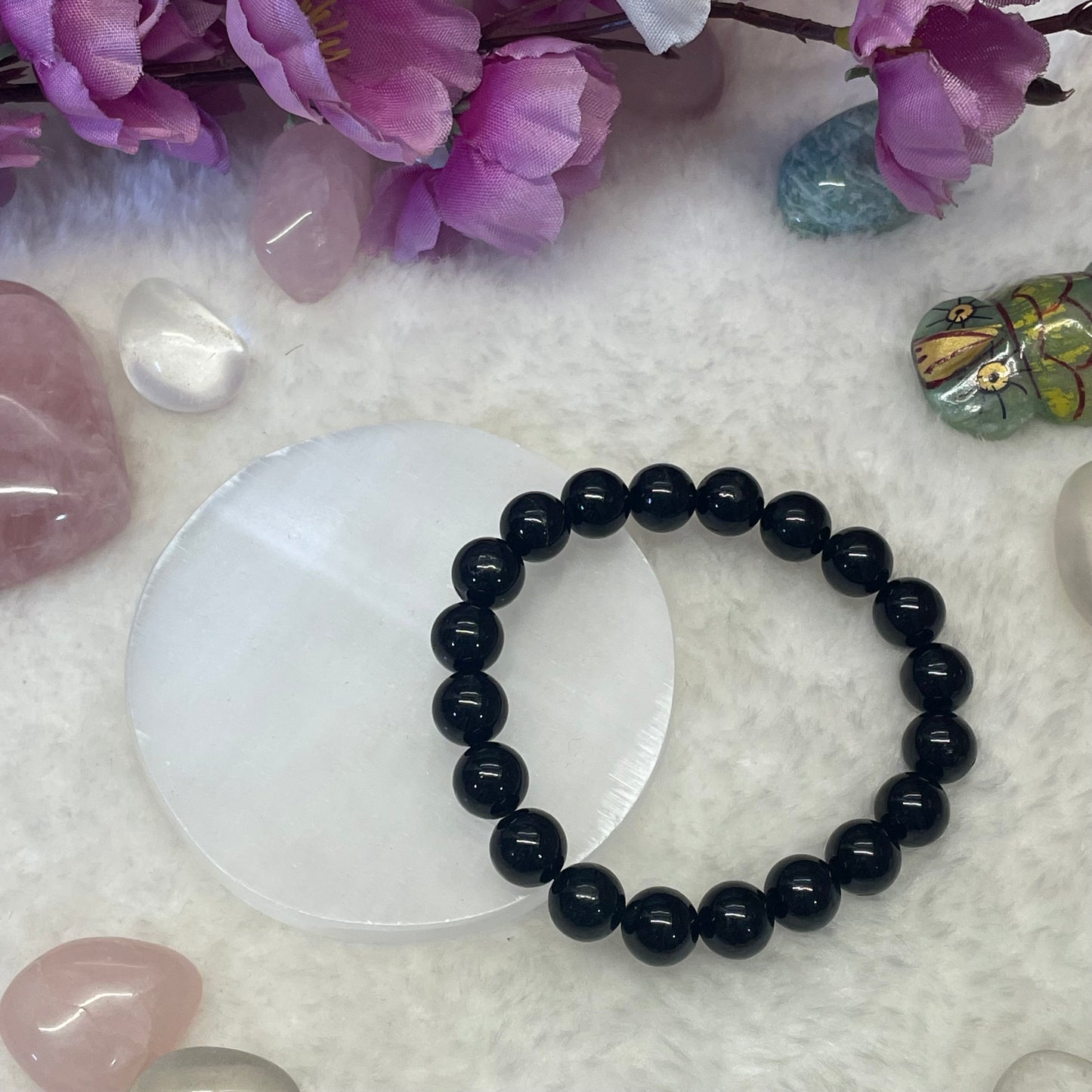 Nazar & Negativity Protection Bracelet - Black Tourmaline - 10 mm