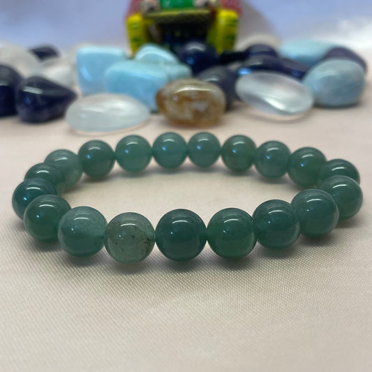 Intelligence, Luck & Growth Bracelet - Green Aventurine - 10mm