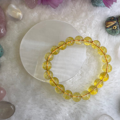 Business, Wealth, Teaching & Marriage Bracelet - Citrine- 10mm