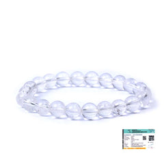 Rudraksh Mala & Clear quartz Bracelet - Meditation & Protection