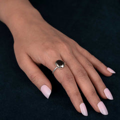 Minimalist Pyrite Ring Natural