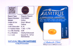 5.83 Carat Carat Yellow Sapphire (Pukhraj Stone) - CN 69663