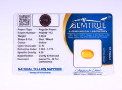 4.60 Carat Yellow Sapphire (Pukhraj Stone) - CN 61712