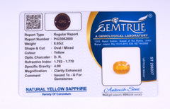 8.65 Carat Yellow Sapphire (Pukhraj Stone) - CN 62660