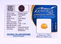 7.03 Carat Carat Yellow Sapphire (Pukhraj Stone) - CN 04427