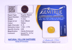 11.53 Carat Yellow Sapphire (Pukhraj Stone) - CN 04714