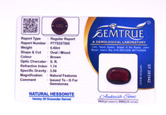 6.60 Carats Natural Gomed (Hessonite) Stone - SKU HS57565