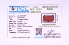 6.59 Carats Natural Gomed (Hessonite) Stone - SKU HS22627