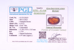 6.26 Carats Natural Gomed (Hessonite) Stone - SKU HS22625