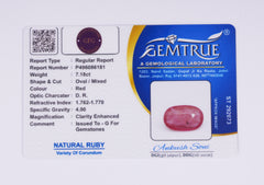 7.18 Carat Ruby (Manik) - CN 86181