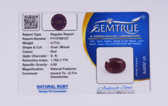 4.77 Carat Natural Ruby (Manik) - CN 98127