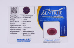 7.58 Carat Natural Ruby (Manik) - CN 30467