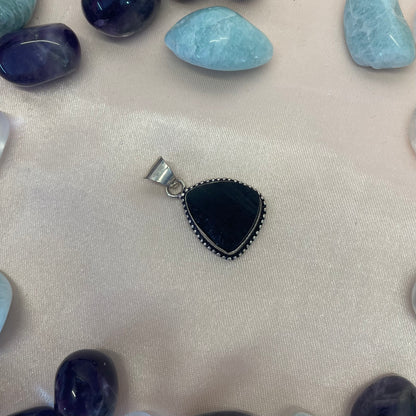 Irregular Black Tourmaline Pendant