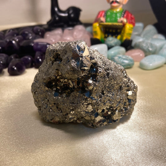 553gm Popular Quality Natural Pyrite Cluster Geode - Lab Certified