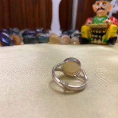 Opal - Euthopian - 5 Carat - Pure Silver Ring - Natural Stone - Lab Tested & Certified- D 1