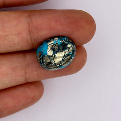 9.61 Ct. Natural & Lab-certified Irani Firoza/Turquoise- GT 0528