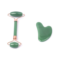 Green Jade Guasha Roller Set
