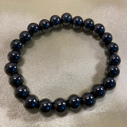 Protection & Blood Circulation Bracelet - Hematite- 8mm