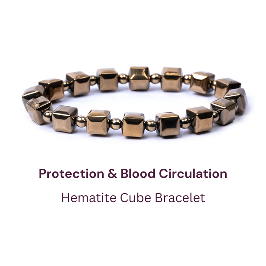 Hematite Cube Bracelet