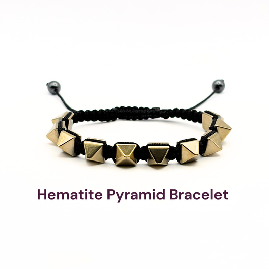 Hematite Pyramid Bracelet
