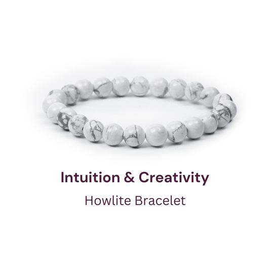 Howlite Bracelet - Intuition & Creativity