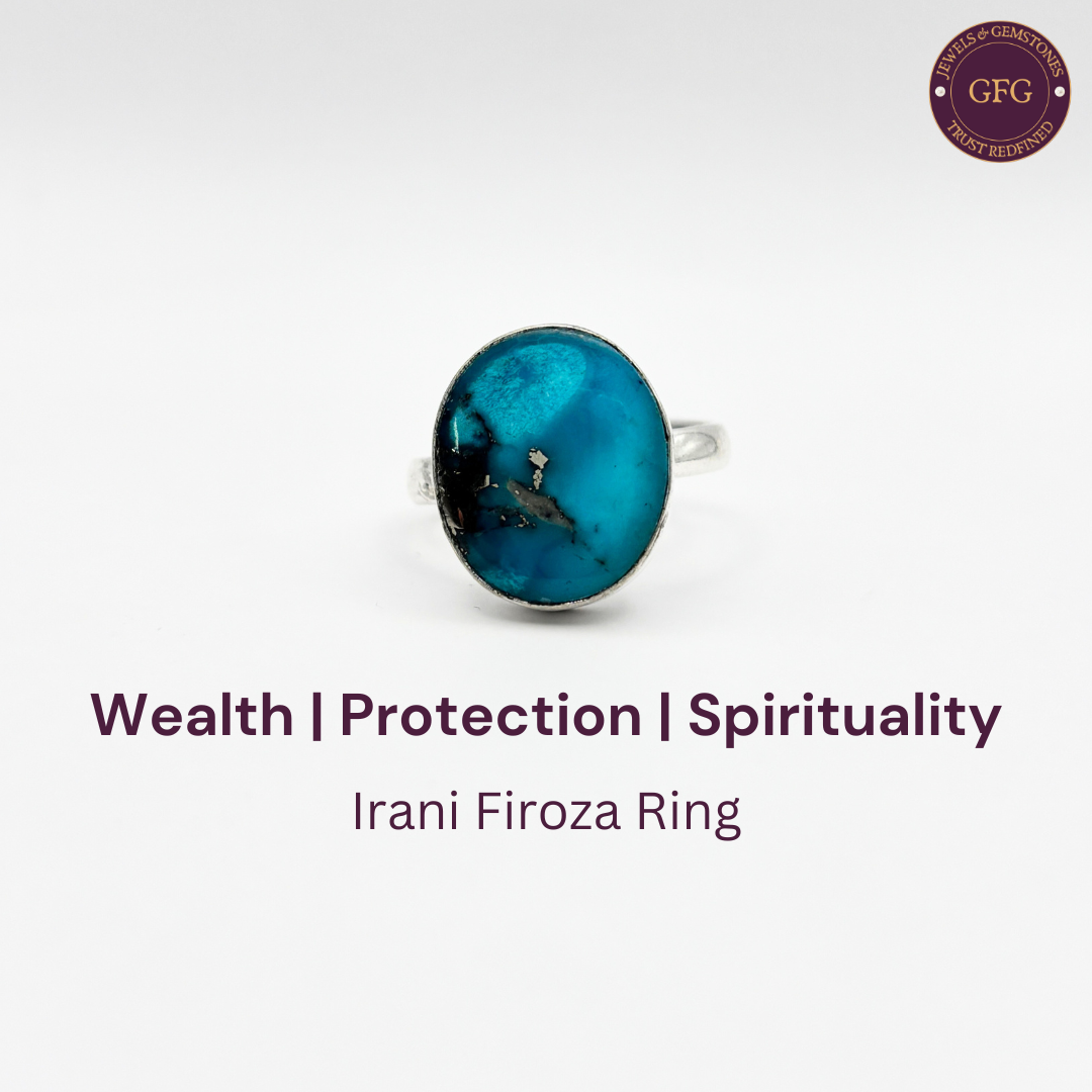 Irani Firoza German Silver Ring- IFR- 03