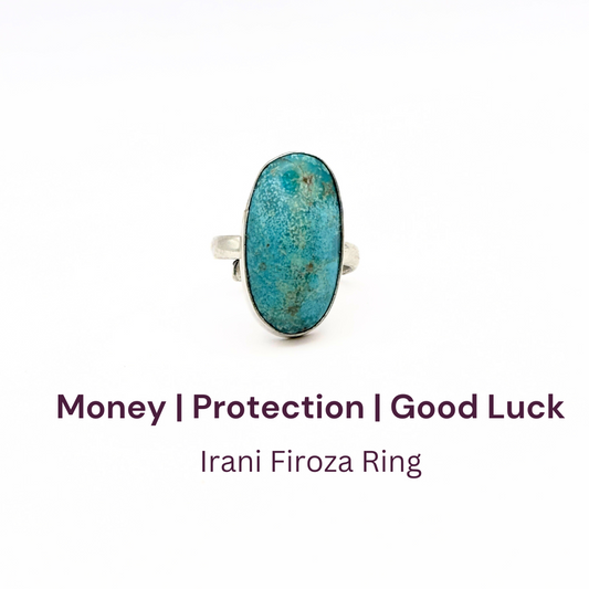 Irani Firoza German Silver Ring (SKU: IFR- 43)