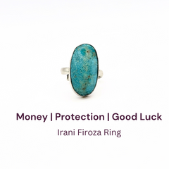 Irani Firoza German Silver Ring (SKU: IFR- 43)