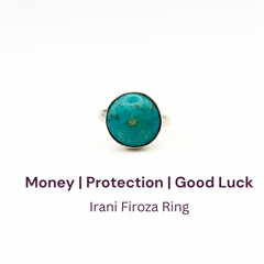 Irani Firoza German Silver Ring (SKU: IFR 61)